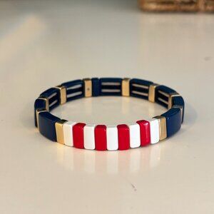 Roxanne Assoulin Americana Beaded Enamel Bracelet